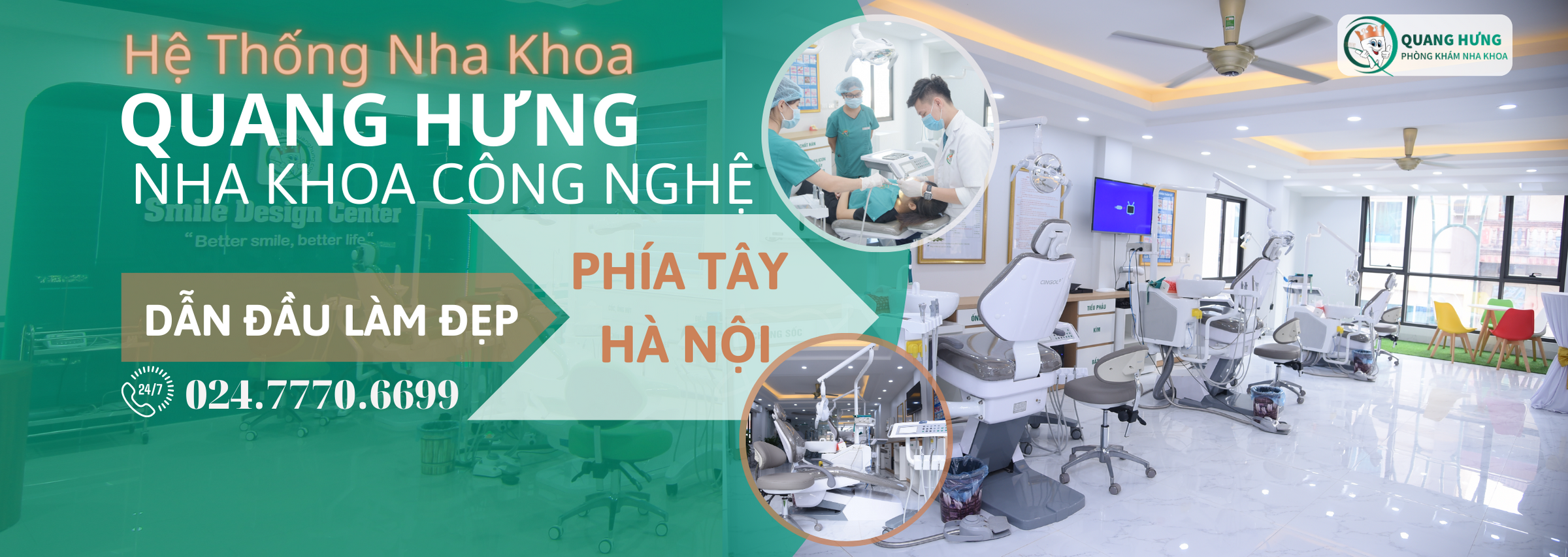 Nha khoa quang Hưng - Phòng khám chăm sóc răng miệng số 1 phía Tây Hà Nội