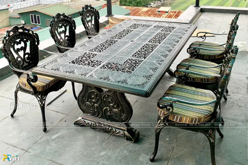 Địa chỉ mua bàn ghế nhôm đúc