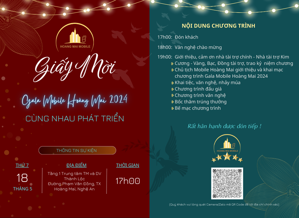 Sự kiện Gala Mobile Hoàng Mai 2024 với chủ đề "CÙNG NHAU PHÁT TRIỂN"