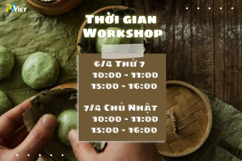 Workshop Nghệ Thuật Làm Qingtuan (bánh nếp lá ngải) tại SuSuBao